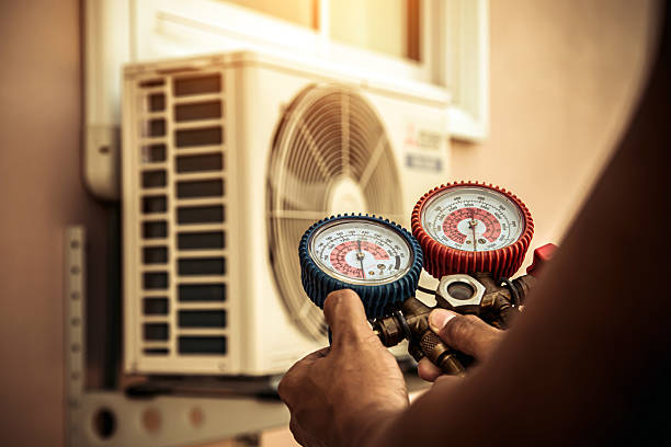Professional Hvac Installation technician working in Medfield, MA